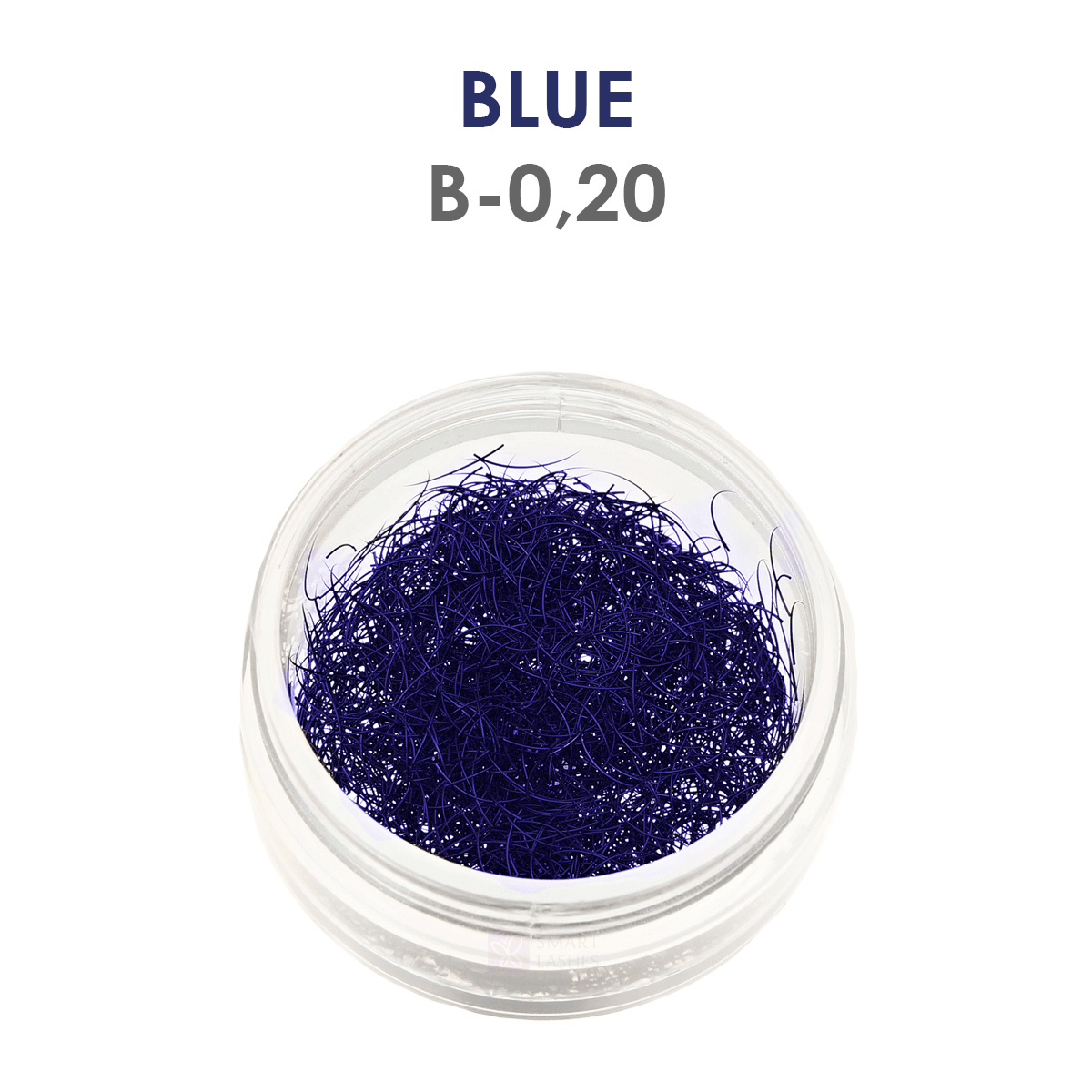 Blaue Wimpern - 1 g - B - 0.20 mm