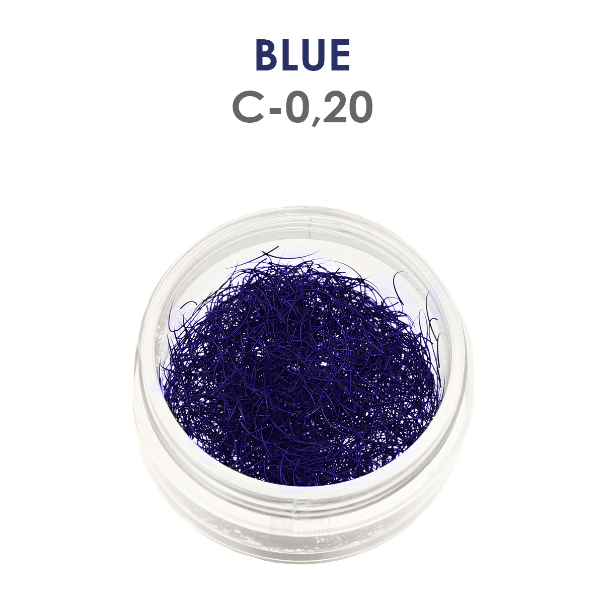 Blaue Wimpern - 1 g - C - 0.20 mm