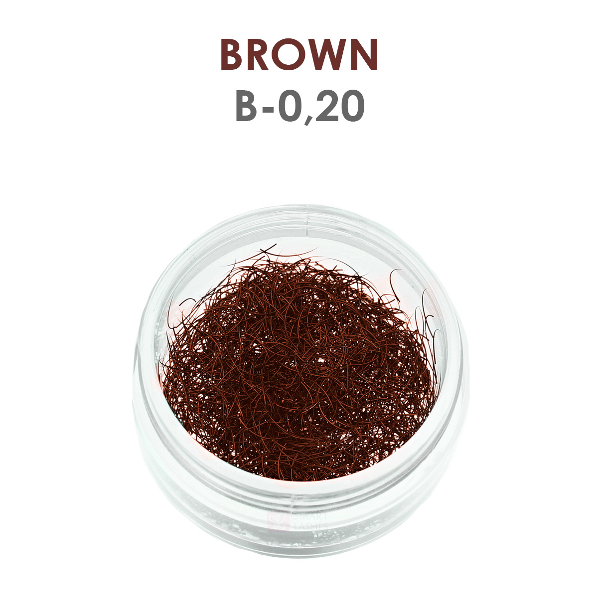 Braune Wimpern - 1g - B - 0.20 mm