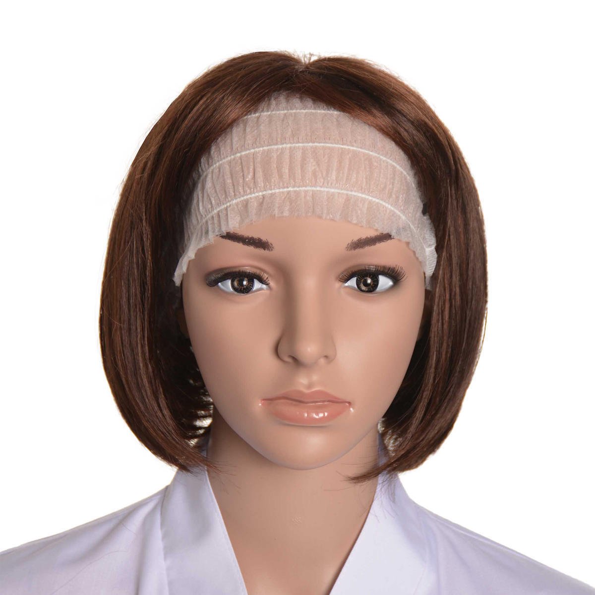 Einmaliger weißer Stirnband - 100 Stück | Smart Lashes