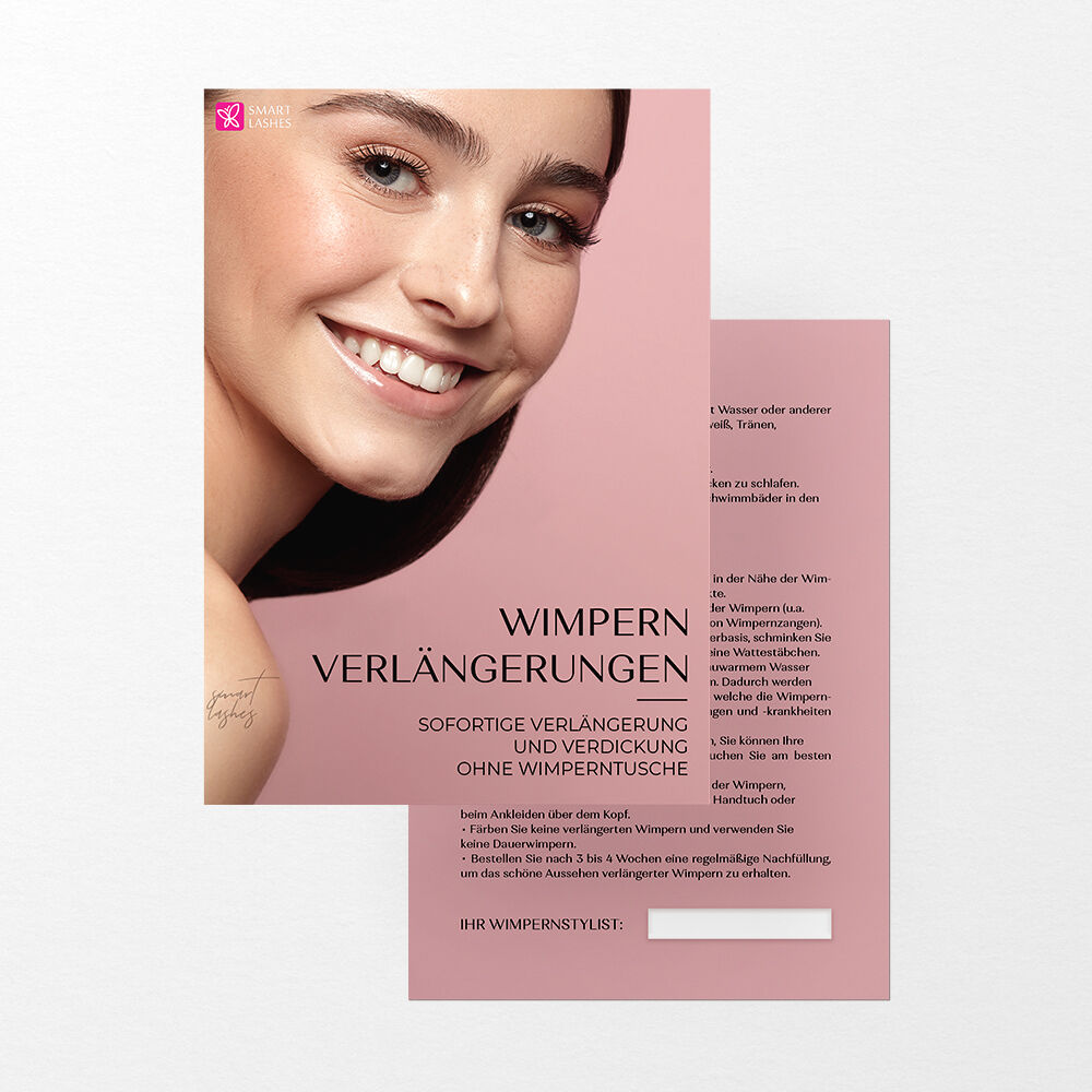 Leták pro zákaznice - A6 - 50 ks  | Smart Lashes