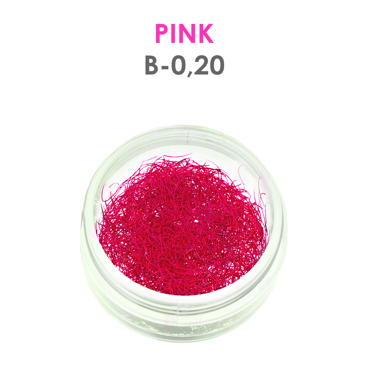Rosa Wimpern - 1g - B - 0.20 mm