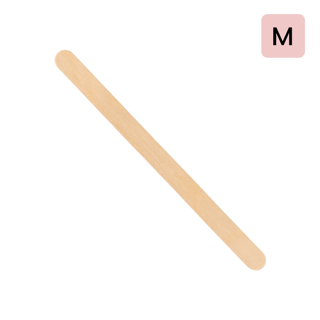 Kosmetische Holzspatel – Medium – 100 Stück