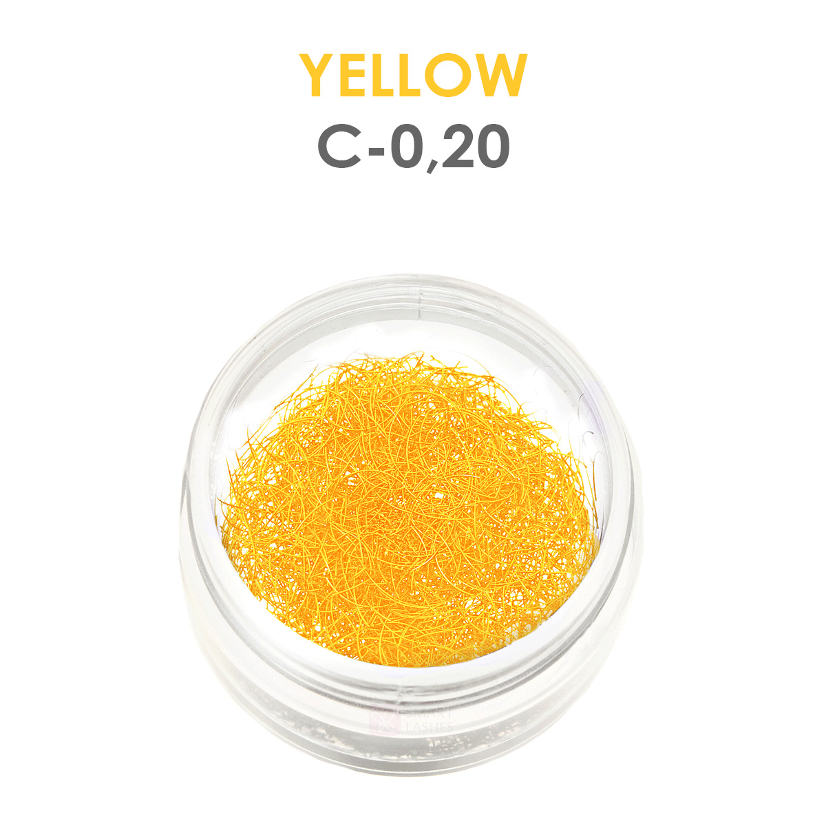 Gelbe Wimpern - 1g - C - 0.20 mm