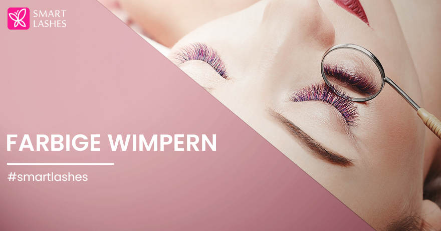 Farbige Wimpern